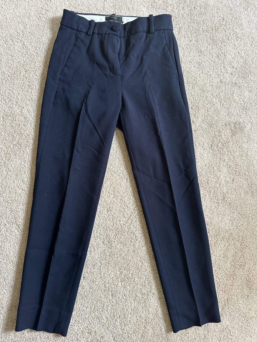 J. Crew Navy High Rise Cameron Slim Ankle Pants Size 0P #preppy